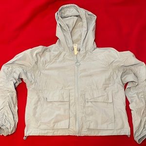 Light blue athletic jacket